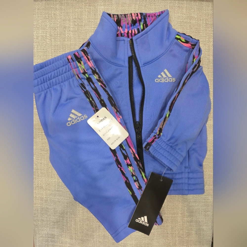 Baby Girl Adidas Track Suit Size 3 Months Outfit NWT